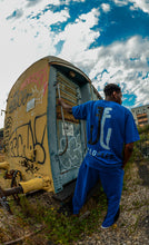 Load image into Gallery viewer, Blue Unlocked Set Oversized and Flared Jogger